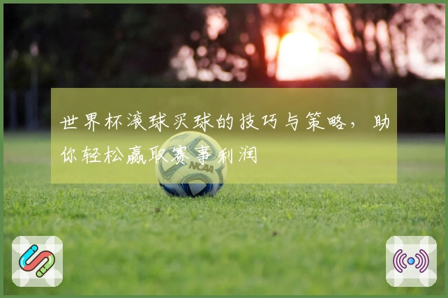世界杯滚球买球的技巧与策略，助你轻松赢取赛事利润