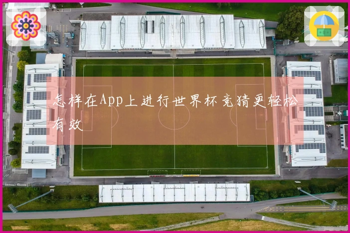 怎样在App上进行世界杯竞猜更轻松有效